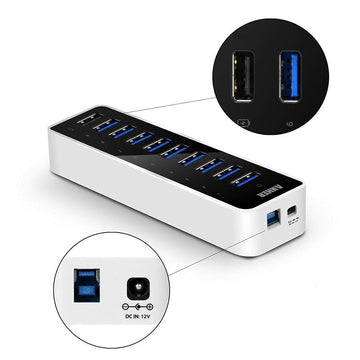【single_purchase_A】Anker 10-Port USB-A (USB3.0対応) ハブ