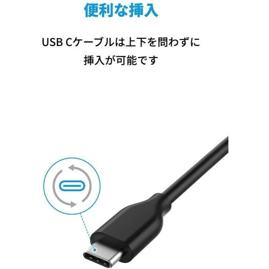 Anker PowerLine USB-C & USB-C ケーブル (USB2.0対応) 1.8m