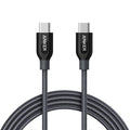 Anker PowerLine+ USB-C & USB-C ケーブル (USB2.0対応) 1.8m
