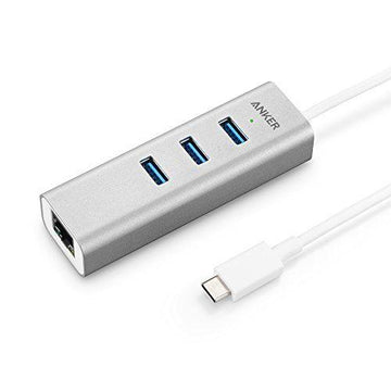 Anker USB-C to 3-Port USB 3.0 Hub with Ethernet Adapter