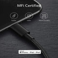 Anker 高耐久ナイロン USB-C ＆ ライトニング ケーブル 1.0m
