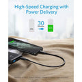 Anker PowerLine Ⅲ USB-C & ライトニング ケーブル 0.3m