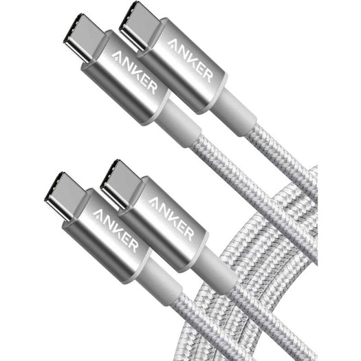 Anker 高耐久ナイロン USB-C＆USB-C ケーブル (USB2.0対応) 1.8m 2本セット